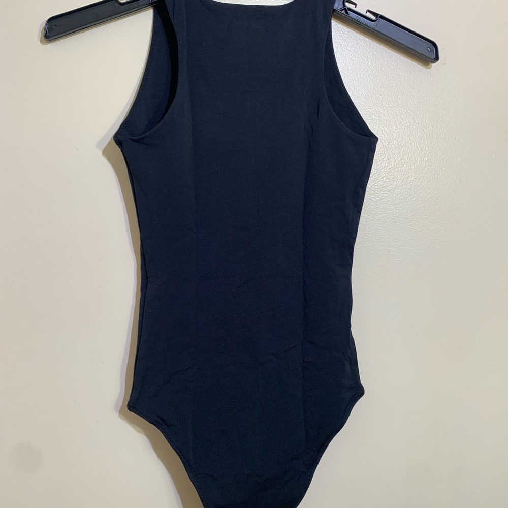 Everlane The Cutaway Tank Bodysuit Black bikini Body Suit Women’s NWOT - Picture 12 of 12